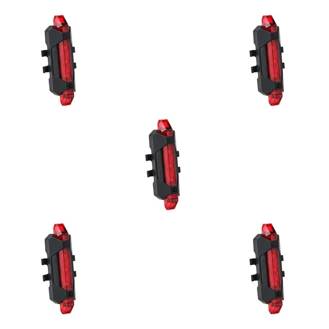 Wosthever Luz trasera de bicicleta Lámparas traseras Luces de advertencia de ciclismo Accesorios para el hogar Type5 NO5