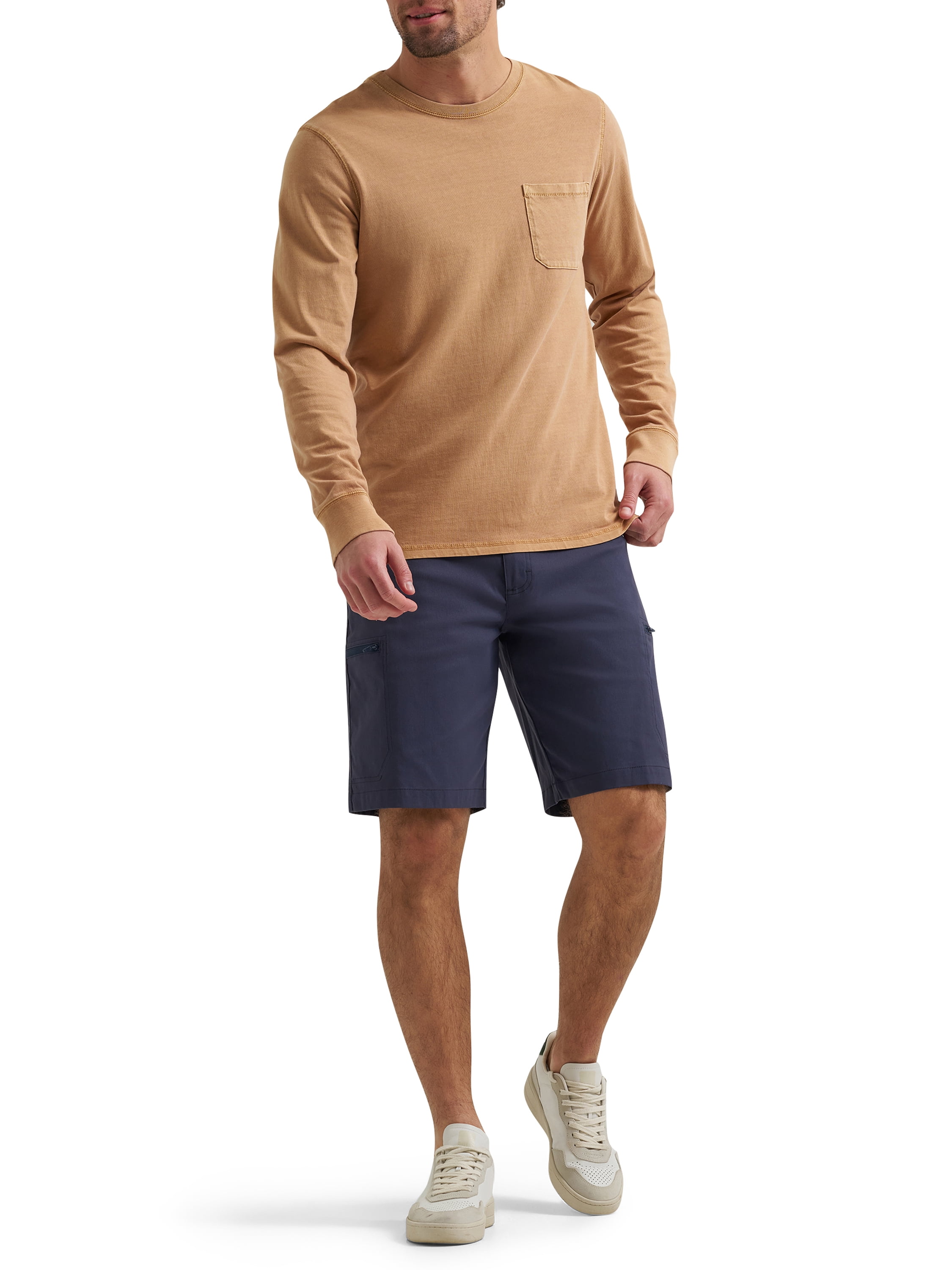 Wrangler® Men's and Big Men's Outdoor Performance Zip Cargo Short with UPF 50+, Sizes 30-48