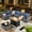 Denim Blue, variant on XIZZI 7-Piece Outdoor Sectional Patio Furniture Sets, Wicker Outdoor Conversation Set with Coffee Table, All-Weather Patio set for Backyard, Garden,Denim Blue