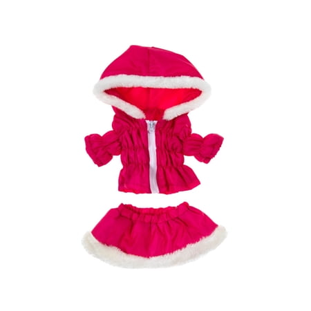 Hot Pink Parka and Skirt Outfit 14-18 Inch Plush Toy Winter Clothing Hot Pink Parka and Skirt Outfit 14-18 Inch Plush Toy Winter Clothing