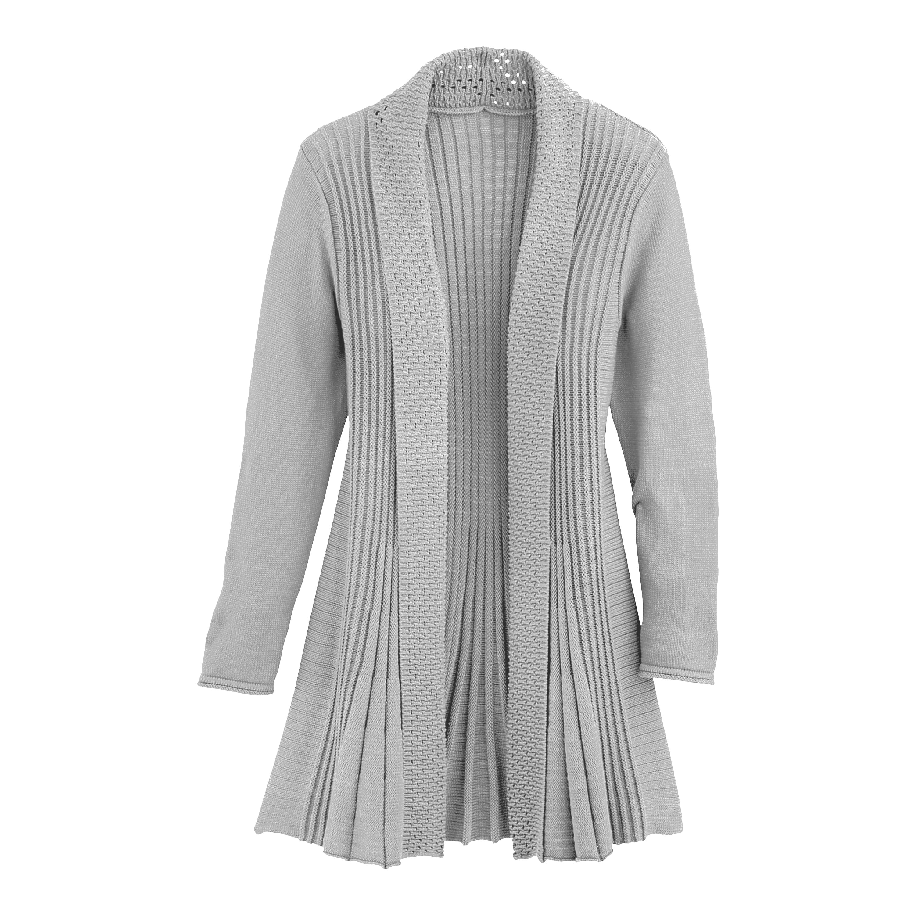 grey knit cardigan womens