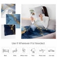 thumbnail image 4 of Fleece Blanket Navy Blue Marble Texture Ombre Blankets, Soft Cozy Warm Flannel Throw Blanket, Modern Minimalist Art Blanket for Bed Couch Sofa,40x50In, 4 of 9