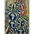 thumbnail image 2 of Vintage Apple Collection 19x24 White Modern Wood Framed Museum Art Print Titled - Fernand Léger - Exit the Ballets Russes, 2 of 4