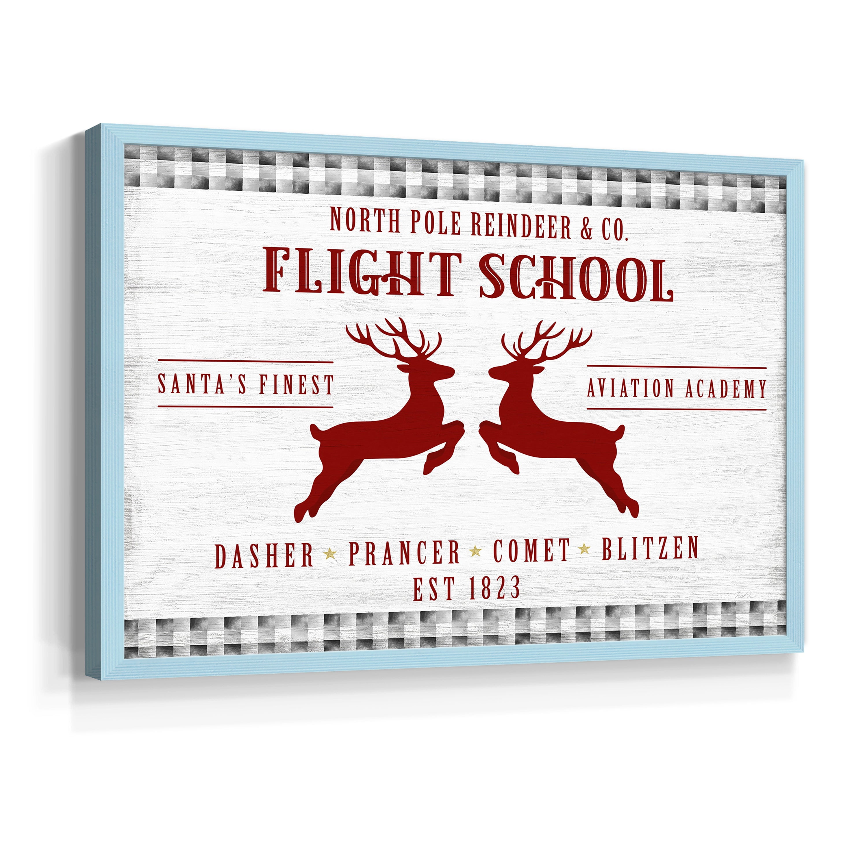 Flight School by Natalie Carpentieri - Restickable Framed Giclée Print