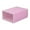 Pink, variant on Qocolhg Clear Stackable Shoe Storage Box Storage Transparent Foldable Home Textile Storage Stuff Organizer, 12x8x5 inch Clamshell Storage Box, Plastic Drawer Organizer with Front Opening (Pink)