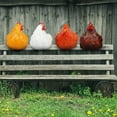 thumbnail image 5 of Uanit Hen Decoration Home Garden Decoration Fence Creative Feature Decoration Outdoor Hen Art Hanging Accessories Chicken Resin Decoration Statue Fun Chicken Staircase Character Decoration, 5 of 8