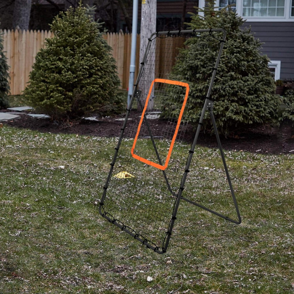 3ft Volleyball Rebound Net, 5 Adjustable Rebound Angles, Portable Throwing Partner for Volleyball Practice, Designed for Backyard Skill Development (Black)