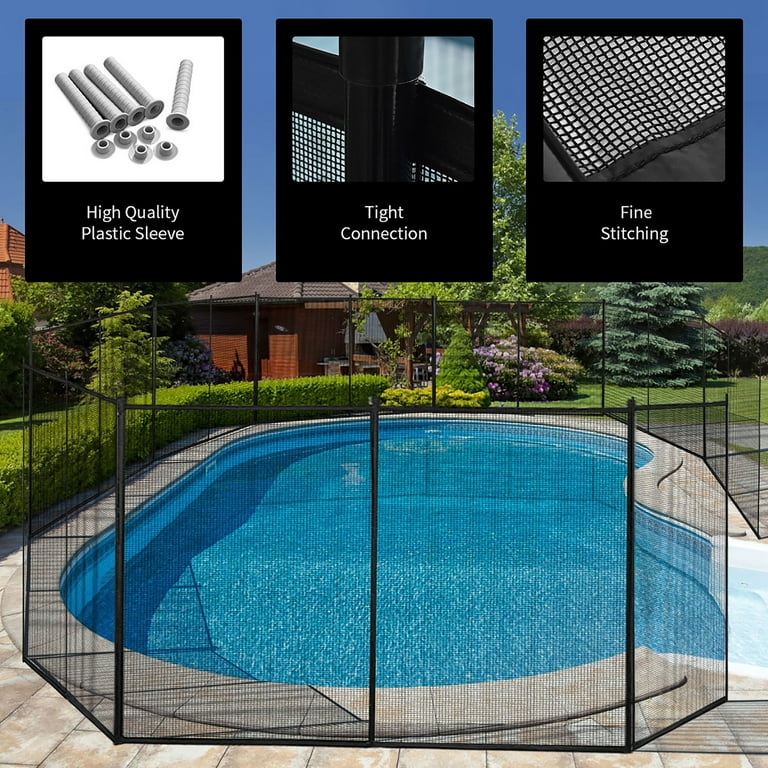 Costway Safety Fence for In-Ground Swimming Pools, 4’x12
