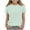 Mint Green, variant on Fancifize Girls Boys Casual Short Sleeve Shirts Crew Neck Athletic Quick Dry Tops Kids Summer Comfy Active Clothes 3-12 Years