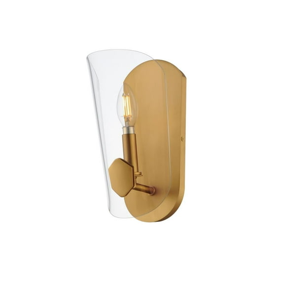 32351CLNAB Maxim Lighting Armory - 1 Light Wall Sconce-11 Inches Tall and 5.75 Inches Wide-Natural Aged Brass Finish
