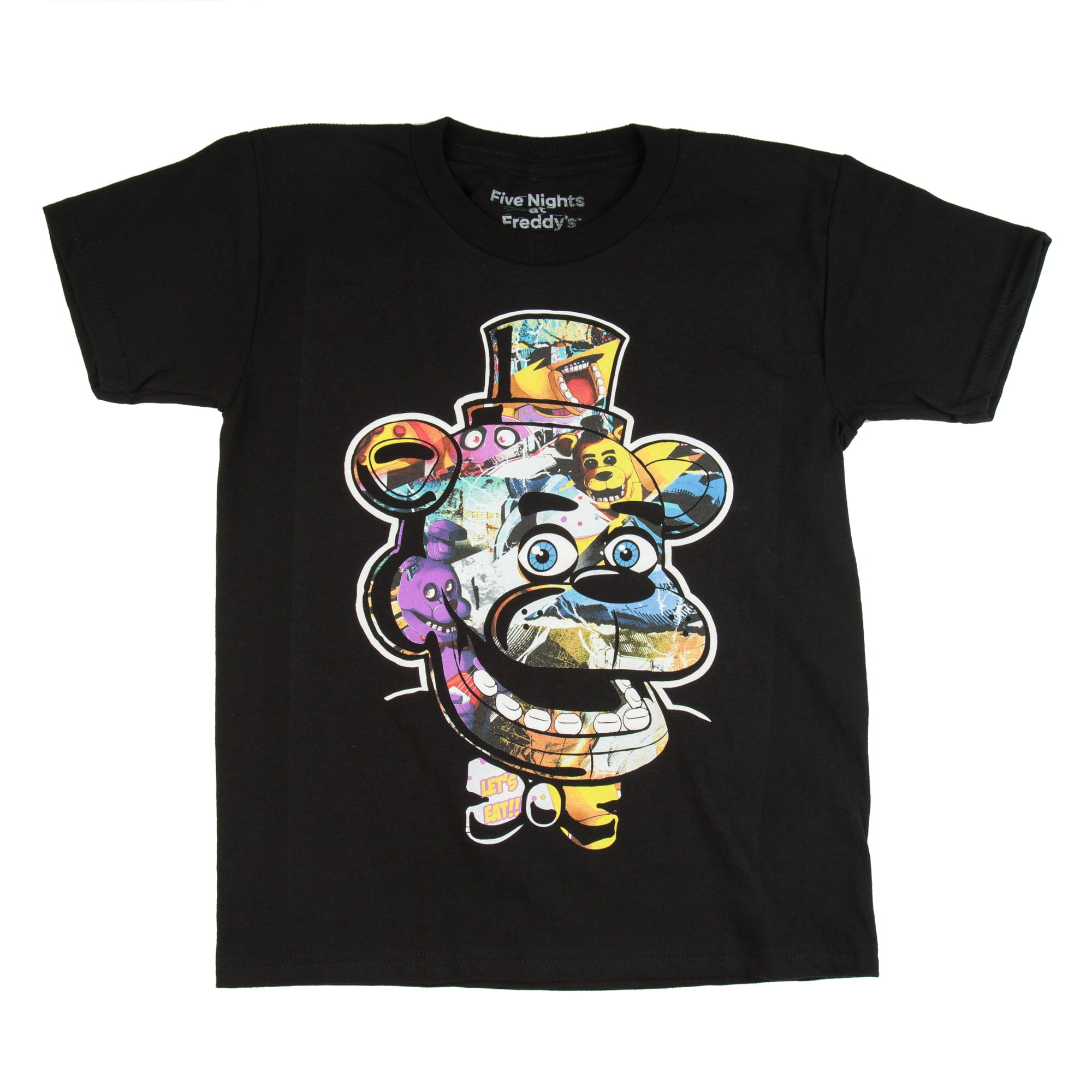 Five Nights At Freddy S Five Nights At Freddy S Trap Art Black Cotton T Shirt Sizes 4 16 Walmart Com Walmart Com