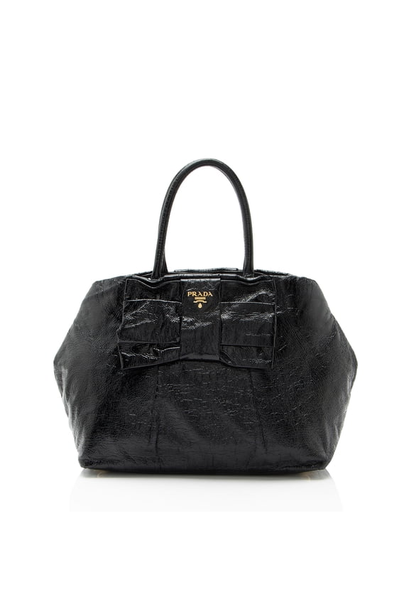 Pre-Owned Prada Nappa Fiocco Bow Tote