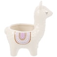thumbnail image 1 of Adorable Alpaca Decor Desktop Flowerpot Alpaca Shape Flowerpot Succulents Planter, 1 of 8