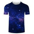 thumbnail image 3 of TAIAOJING Men's Fashion T-Shirts Street 3D Digital Printing Crewneck Short Sleeve Top Casual Slim Shirt, 3 of 5
