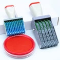 thumbnail image 4 of Wosthever Sello rotatorio digital compacto y portátil solución de sello de fecha sellos suministros de oficina almohadilla de tinta Herramientas de estampado, 4 of 6