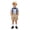 Blue, variant on Baby Boys Gentleman Outfits Suits Shirt Shorts Bow Tie Suspenders