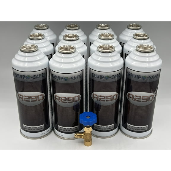 Envirosafe R-290 Refrigerant, Case of 12 Cans