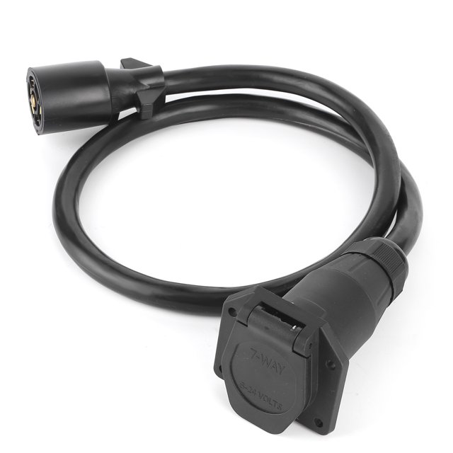 7 Way 3.5ft Extension Cord, Trailer Extension Cord, Durable Trailer Wiring Connector, For Extension Trailer Widely Use Car