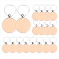 thumbnail image 3 of de Madera en Blanco de 100 Piezas, Espacios en Blanco Redondos una Granel para Grabado de Madera, de Madera Sin Terminar, Etiqueta para Llave B, 3 of 9