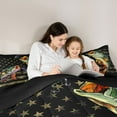 thumbnail image 5 of Erosebridal Fishing Comforter Set Full Bass Fishing Bedding Women American Flag Camo Bedding Farmhouse Pike Fishing Hunting Decor Duvet Insert Wild Camo Big Pike Fish Quilt Set, 5 of 7