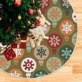 thumbnail image 5 of FMSHPON Christmas Tree Balls Xmas Christmas Tree Skirt Stand Mat for Holiday Party Decoration Indoor Outdoor 36 inches, 5 of 6