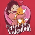 thumbnail image 3 of CafePress - My Cat Is My Valentine T Shirt - Men's Classic Graphic Cotton T-Shirt, 3 of 4