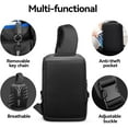 thumbnail image 2 of MARK RYDEN Sling Backpack for Men, Waterproof Shoulder Bag with USB Charging Port and Adjustable Strap, Holds 9.7 Inch ipad, Sling Bag for Traveling, Sporting, Cycling, Daily, 2 of 6