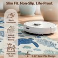 thumbnail image 6 of Design&I 5'x7' Washable Area Rug Fish Marine Reef Turtle Coral Seashell Nautical Ocean Motifs for Dining Room, Under Table, Home Office, Snag-Free, Skid-Resistant, 6 of 7