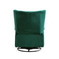 thumbnail image 4 of Second Story Home Alice Upholstered Wingback Swivel Tufted Recliner- Emerald, 4 of 8