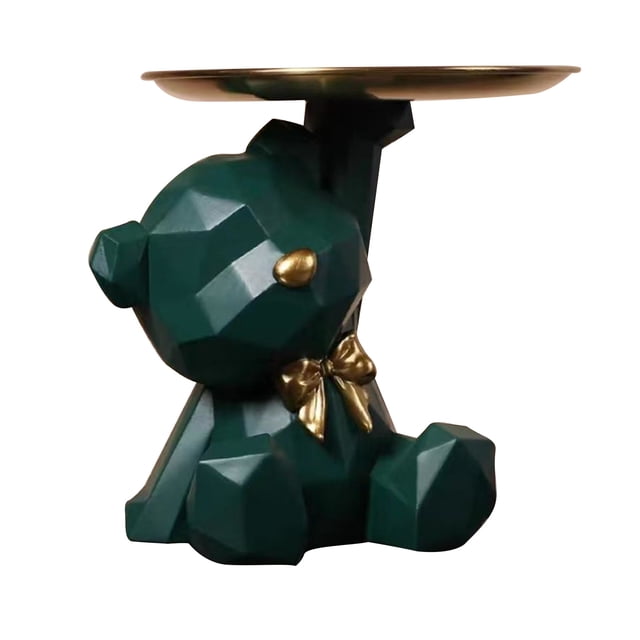 Bear Tray Decor, Decorative Tray Ornament and Multifunctional Storage Tray, Tabletop Catchall for Home Decoration Organizer