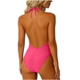 thumbnail image 5 of Antinous Ladies Solid Swim Off-Shoulder Back Chest Padding Modest Apparel, 5 of 5