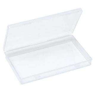 Picture Storage Box Container with Lid Transparent Portable Craft Keeper Organizer Photo Box for Postcard Photos Cards Stamps 770ml, Size: 770 mL