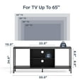 thumbnail image 2 of Asofer Television Stand with 3 Shelves, Wood Black, 55'', 2 of 10