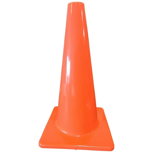 PRISP Soft Orange PVC Cone - Resistant Indoor and Outdoor Training Cone
