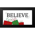 thumbnail image 2 of Allen, Kimberly 24x14 Black Modern Framed Museum Art Print Titled - Believe Presents, 2 of 5