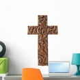 thumbnail image 1 of Wood Cross Wall Decal by Wallmonkeys Peel and Stick Graphic (24 in H x 14 in W) WM121616, 1 of 4