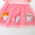 thumbnail image 5 of Emy Dola Toddler Girls Cotton Short Sleeve Turu Dress Princess Casual Cartoon Appliques Pokadot Jersey Dresses Summer Tulle Sundress, 5 of 7