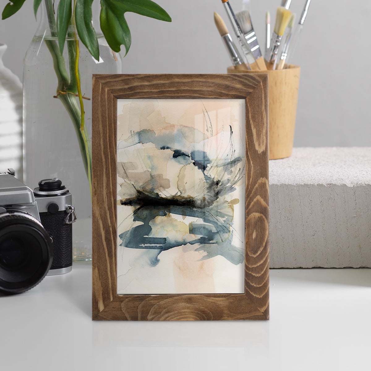 Winter Shoal I - Framed Print w/glass - Walnut