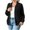 Black, variant on Women's Zip Up Sweatshirt Jackets Crew Neck Long Sleeve Casual Outwear Fall Winter Fashion Coat With Pockets (2XL, Coffee)