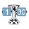 thumbnail image 2 of Mechanical Flip Desk Clock, 304 Stainless Steel European Style Retro Digital Flip Down Clock 12 Hours Auto Mechanical Internal Gear Operated Clock for Home Office, 2 of 7