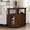 Cherry, variant on PLAMLE End Table for Living Room with Drawers, Retro Sofa Side Table with Charging Station, Nightstand Bedside Table with Storage For Bedroom