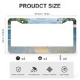thumbnail image 3 of 2 Pcs Set Peace Love Sandy Feet Hawaii Tropical Beach License Plate Cover Sunny Beach Palm Tree Hawaii Style Tropical Ocean Coastal License Plate Cover Front Plates Frames Car Tag Frame Metal, 3 of 6