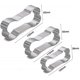 thumbnail image 4 of Dog Bone Cookie Cutter Set, Stainless Steel, 3-Piece, 4 of 4