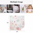thumbnail image 4 of Coastal Turtle Cloth Napkins, Orange Red Coral Green Jellyfish Starfish Washable and Reusable Dinner Napkins Set of 8, Table Napkin for Kitchen Party Birthday Wedding Hotel Housewarming 20"x20", 4 of 8