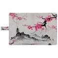 thumbnail image 4 of PKQWTM Spring Pink Sakura Branches Lake and Hills Landscape Book Cover Book Protector Book Sleeve Book Pouch Book Bag 6x9 inch, 4 of 4