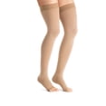 thumbnail image 1 of JOBST Maternity Opaque Compression Stockings, 20-30 mmHg, Thigh High, Open Toe, Caramel, Small, 1 of 4