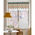 thumbnail image 4 of Boho Aztec Kitchen Valances for Windows Farmhouse Linen Window Valance Curtain for Living Room Window Treatment Bohemian Geometric Stripes Vintage Tribe Valance Rod Pocket Topper Drape, 42 x 18 Inch, 4 of 6