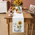 thumbnail image 2 of Sunflower Sunshine Table Runner 72 Inches Long Farmhouse Dress Scarves, Pastoral Bees Farmhouse Floral Dining Tablerunner for Coffee Table/Kitchen Island/Party Décor, 13" x 72", 2 of 8