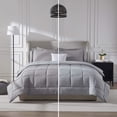 thumbnail image 3 of Virtu Queen Comforter Set, 7 Piece Bed in a Bag, Bedding Comforter Set with Sheets, Reversible Bedding Sets, Grey lavender, 3 of 9