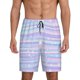 thumbnail image 1 of Balery Striped Gradient Pantalones cortos de pijama de punto de algodón para hombre con cinturilla y bolsillos-Medium, 1 of 6